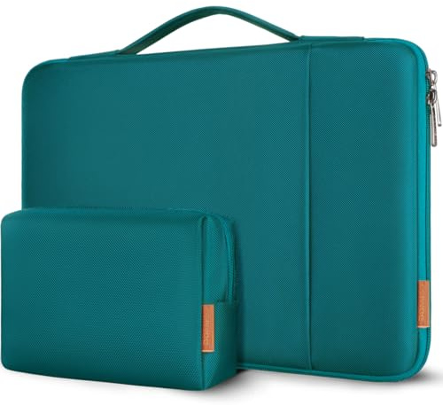 DOMISO Funda para portátil de 12.5-13 Pulgadas con Paquete de Accesorios,Turquesa