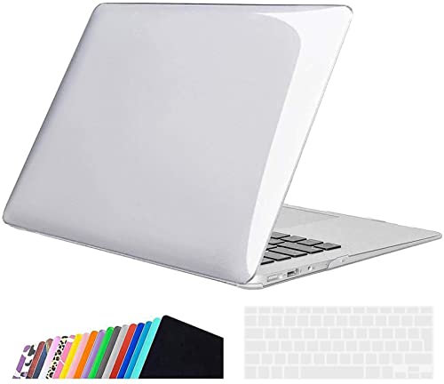 iNeseon Custodia Compatibile con 2010-2017 MacBook Air 13 Pollici (A1466 A1369), Protettiva Cover Rigida Case e Copertura Tastiera per MacBook Air 13 (32,5 x 22,7 cm), Cristallino
