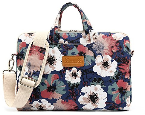 Canvaslife Laptop-Schultertasche / Kuriertasche für 35,6 cm (15 Zoll), wasserdicht, mit Rückprallblasenschutz, Blau