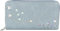 styleBREAKER Damen Portemonnaie mit Metallic Stern Cut-Outs, Reißverschluss, Geldbörse 02040115, Farbe:Blau