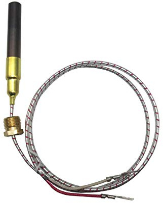 750mv Thermocouple for Heat Glo Heatilator,Fireplace Thermopile Replacement Fireplace&Stove Accessories for Fire Gas Stoves Heat&Glo Gas Stoves Oven Water Heater&Frying Furnace (24, Aluminum)