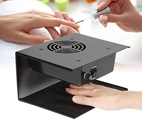Heiß Kalt Luft Nageltrockner, 300 W Nageltrockner Mit Kalter Und Warmer Luft, Nagel Trockner Ventilator mit Ventilation Non Slip Pad, Zum Trocknen Mit Beiden Händen Geeignet für alle Gel Nägel