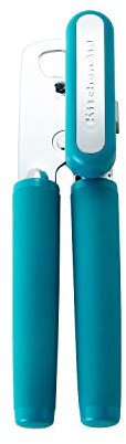 KitchenAid Classic Multifunction Can Opener and Bottle Opener Easy to Use, Razor Sharp Stainless Steel Cutting Wheel, Soft Ergonomic Handles, Ocean Drive