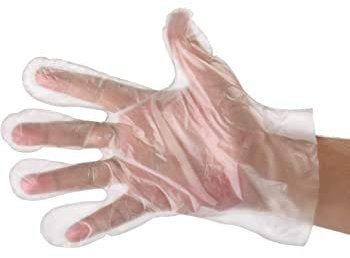 REQUISITE NEEDS Einweghandschuhe, transparent, Kunststoff, Polyethylen, transparent, wasserdicht, für Mehrzweckzwecke, Hygiene, Lebensmittelzubereitung, Hausaufgaben, Reinigung, Arbeitshandschuhe,