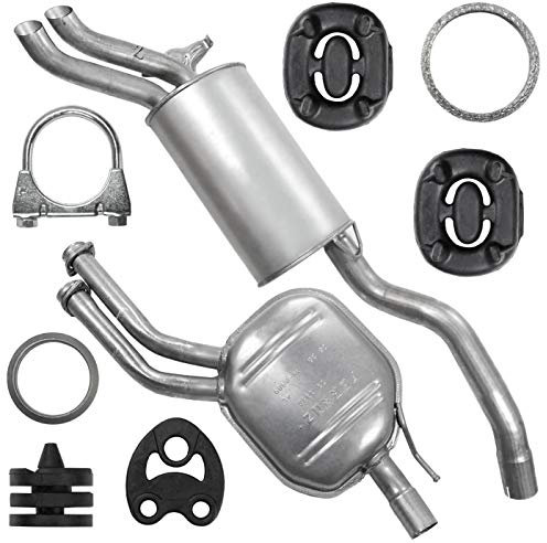 Adamot Auspuffanlage Schalldämpferset Auspuff für Mercedes 260 300 W124 C124 T124 2.6 3.0