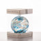 Happy 70th Birthday Gift – 10cm Blue Turquoise Glass Friendship Ball – Handcrafted Keepsake Ornament for Milestone Birthday
