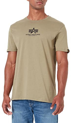 ALPHA INDUSTRIES Herren Basic T Ml T-Shirt, Grün (Olive), M
