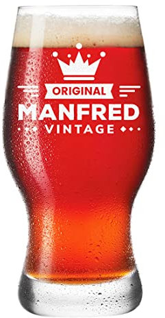 polar-effekt Leonardo Bierglas mit Gravur für Männer Geschenk für echte Kerle Vatertag, Geburtstag - Pils, Weizen, Craft-Beer