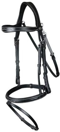 Kentucky - Kombiniertes Trense PONY - Büffelleder - Schwarz