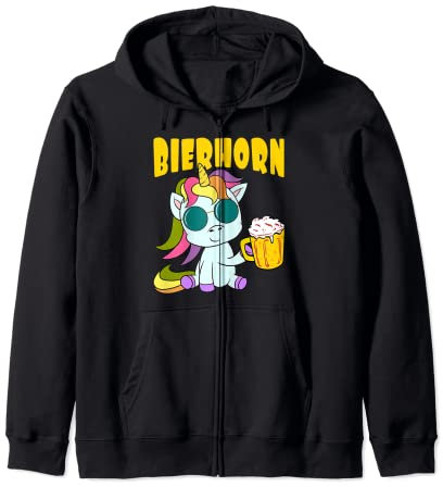 Licorne Verre à bière Bière Boire Boire Fête Fête Fêtes Sweat à Capuche