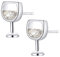 AAOCLO Ohrringe Damenmode einfache Hohle Weinglas Zirkonia Ohrstecker Ohrringe Schmuck- Ohrringe (Color : ORO)