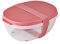 Mepal - Salatbox Ellipse - Salat-Lunchbox mit mehreren Fächern - Bento-Box für Salate unterwegs - Gesundes Mittagessen & Lifestyle - Plastik Meal Prep Box - 1300 ml + 600 ml - Vivid mauve