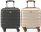 Flight Knight Leichtes, starres ABS-Handgepack mit 4 Radern, zugelassen fur uber 100 Fluggesellschaften, darunter Air France, Ryanair und easyJet, 45x36x20cm