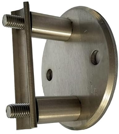 ANCORAGGIO LATERALE PER RINGHIERA SCALA IN ACCIAIO INOX PIASTRA TONDA DA 100mm