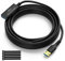 Mygatti 5 metros Cable de extensión activo USB 3.0,USB tipo A 5 Gbps macho a hembra,22 AWG,con 1 amplificadores de señal,compatible con ordenadores portátiles,discos duros,VR,con 5 bridas