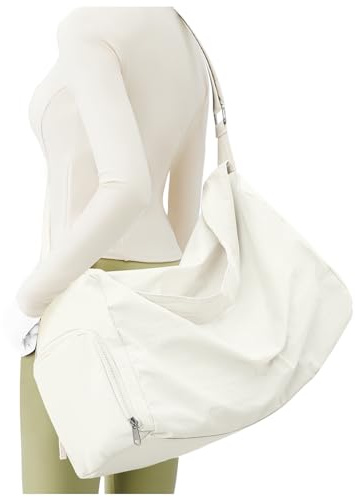 Kleiner Turnbeutel für Damen mit Schuhfach, Sporttasche für Reisen, Schultertasche, Übernachtungstasche, Tragetasche