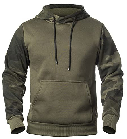 Herren Militäruniform Camouflage taktisches Military Combat Hoodies mit Kapuze Camouflage Pullover Laufen Arbeit Angeln Outdoor Bergsteigen Field Outdoor Abnehmbarer Kapuzenpullover T-Shirt