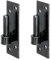 Alberts 306687 Gond sur platine, forme de type Allemagne du sud avec crochet DI ou DII, laque noire pour immersion, cote axe Ø14 mm, platine 130 x 40 mm (Lot de 2)