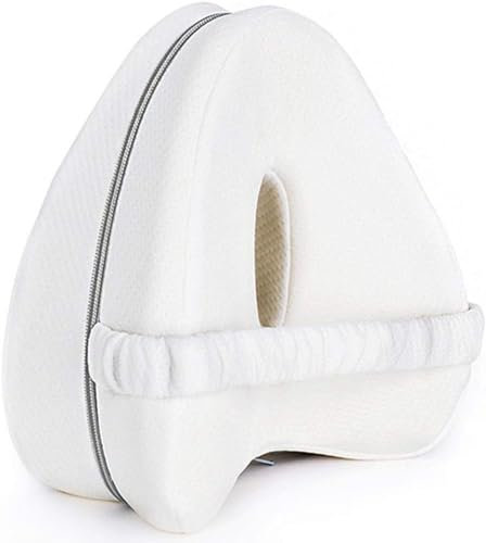 WHAPELQ Kniekissen FüR SeitenschläFer Optimalem Memory Foam-Knie Kissen Venenkissen Beinhochlagerungskissen StüTzkissen Ergonomisches Kissen FüR SeitenschläFer Positionierungskissen Weiß 1 Artikel
