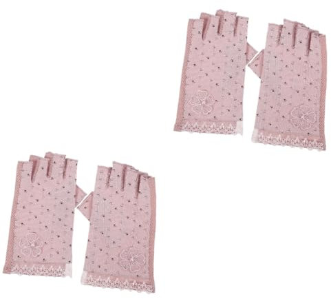 PACKOVE Oil Diffusers 2 Pairs Nail Gloves Cotton Women's Summer Fishing Sun Nail Gloves
