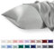 Vielit 2er Set Satin Kissnbezug 40 x 80 mit Zip,Weich wie EIN Silk Pillowcase,wie Seidenkissenbezug Geeignet für Curly Haar,Satin Kopfkissenbezug Kissenbezüge Hellgrau Kissenhülle
