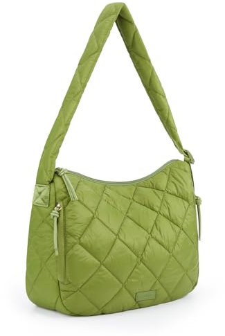 Missnine Puffer Tasche Damen Crossbody Schultertasche Strandtasche, Große Handtasche Shopper Tasche Umhängetasche mit verstellbarem Riemen