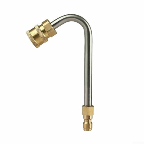 Nettoie en toute sécurité les gouttières avec extension de nettoyeur haute pression, lance à connexion rapide (120 degrés)