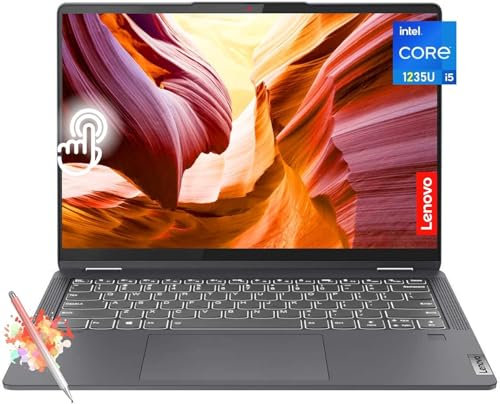 Lenovo Flex 5i 14 FHD Touchscreen 2-in-1 Laptop, Intel Core i5-1235U, 8GB Memory, 512GB PCIe SSD, Intel Iris Xe Graphics, 512GB SSD, Thunderbolt 4, Fingerprint, Webcam, Windows 11, w/Stylus