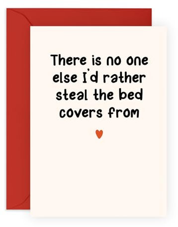 Central 23 Anniversary Card For Him - Steal The Bed Covers From - Funny Wedding Anniversary Card For Husband - Valentines Card Boyfriend - For Partner Fiance - Comes With Stickers