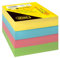 Idena 11199 - Notizklotz, 9 x 9 cm, 700 Blatt geleimt, Notizblock aus 75 g/m² FSC-Mix Papier in 4 Farben, nachhaltige Notizzettel