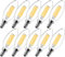 LangPlus+ E14 LED Light Bulb, Dimmable Candle Bulbs, 6W, 60W Equivalent Small Edison Screw SES E14 Bulb, Warm White 2700K, C35 LED Filament Bulb for Chandeliers, Ceiling Fan, 10 Pack