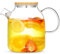 Dorsaer 1500ml Borosilicate Glass Teapot with Infuser and Bamboo Lid, 4-6 Cups Stovetop Kettle with Strainer for Loose Leaf/Herbal Tea, Tea Maker