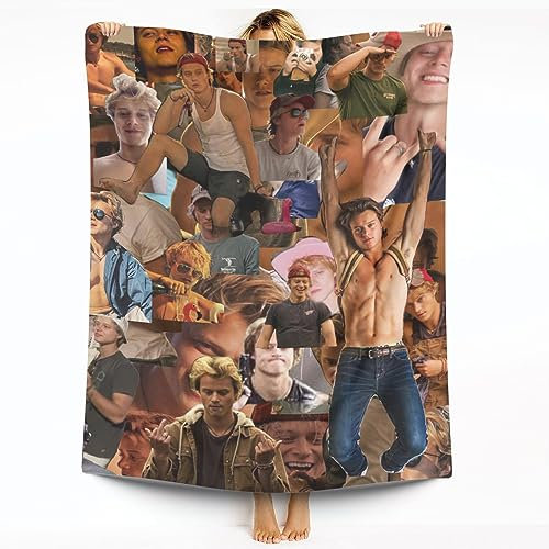 Foursssve Rudy Pankow Decke, superweich und warm, Flanell, JJ Maybank, Überwurf, Decken, geeignet für Sofas, Betten, Reisen und Geschenke, Jahreszeiten
