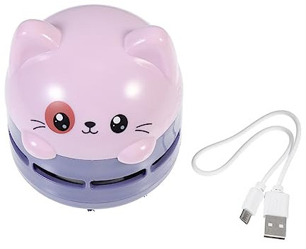 BELLIFFY Mini- tischstaubsauger portable vacuum cleaner für Snackreste akkustaubsauge Mini-Tastatur kabelloser Mini-Vakuum Schreibtischreiniger Abs Violet