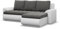 Mebligo - Ecksofa mit Schlaffunktion und 2 Bettkasten Dunkelgrau + Grau 230x89x159 (BxHxT) FORESTA - Rechts Eckcouch, Sofas & Couches, Couch L Form, Cauchsofa, Sofa Wohnzimmer