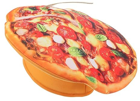 CHILDWEET Lustiger Pizza-hut Für Halloween Und Einzigartige Dekorative Kopfbedeckung Für Partys Cosplay Und Fotoshootings Und Auffällig Für Erwachsene