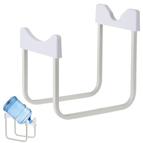 Water Dispenser Holder - Water Dispenser Stand for 3-5 Gallon Bottle | Water Cooler Rack | Non Leak Water Dispenser Stand with Reusable Spout | Jug Cradle for 55mm Diameter Non-Threaded Jugs