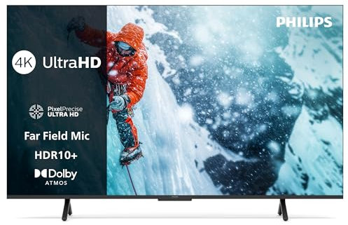 Philips 43PUS7200 4K LED Smart TV - Écran 43 Pouces avec Plateforme Pixel Precise Ultra HD, Titan OS et Son Dolby Atmos - Compatible Alexa et Assistant Vocal Google