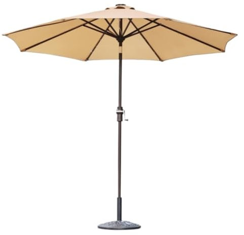 AMULONG Sombrilla Terraza Restaurante con Patio Y Jardín, Terraza con Mástil Recto, Puesto con Sombrilla Al Aire Libre Parasol
