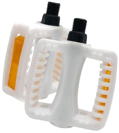 Folpus Kinder Fahrrad Pedal Set Universal Kugellager Pedale Kinder Fahrrad Zubehör, Metrisch Und Weiß