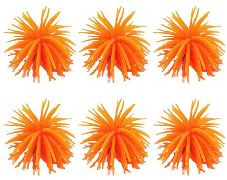 Pffiocix Decorazione paesaggistica per acquario, statua marina per acquario, pianta morbida, ornamento paesaggistico