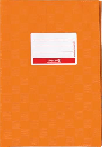 Brunnen 16 Stück Notizbuchhüllen A4, 16 Farben, blickdicht, gedeckt, stabil (Orange, 5 Stück | A4)