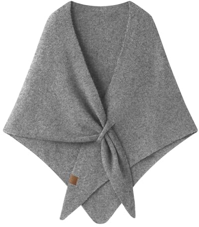 Generisch Poncho Damen Winter Schal Cashmere Feeling Strick Cape Cardigan FüR Frauen Geschenk FüR Geburtstag Weihnachten