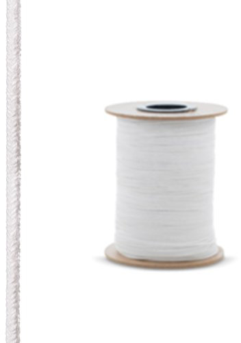 STEIGNER Corde en Fibre de Verre Céramique SKD01-6, 50 m, 6x6 mm, Blanc Résistante à la Température jusqu'à 1260 ° C