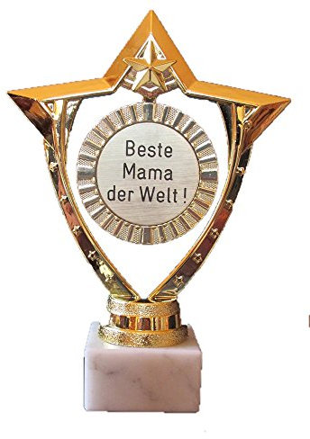 RaRu Geschenk-Pokal (Beste Mama, Papa, Tochter, Sohn, Oma, Opa UVM.) (Beste Mama der Welt !)