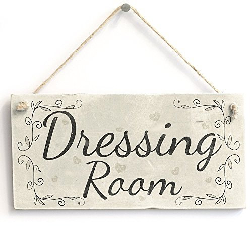 Meijiafei Dressing Room - Country Style PVC Home Decor Door Sign/Plaque 10x5