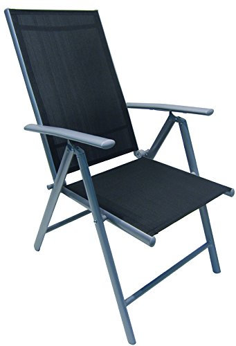 Vigor 9693310 Gartenstuhl Alu-Tex klappbar, grau
