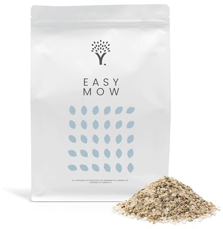 MOOWY Easy Mow Concime Prato a Lunga Durata 50m² - Fertilizzante per Prati per Tutte le Stagioni con Rilascio Controllato per 3 Mesi, Sicuro per Bambini e Animali Domestici