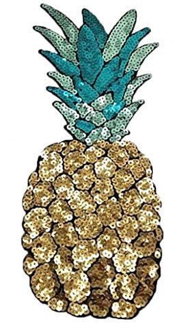 BYFRI Lustige Ananas Pailletten Bestickt Flecken-eisen Auf Sewing Applikationen Für Bekleidung Diy Fertigkeit Zu