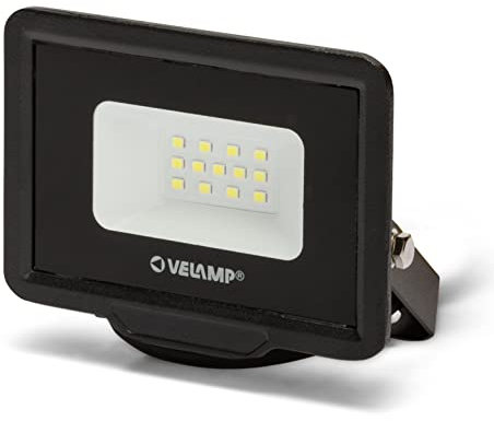 Velamp PADLIGHT5 Projecteur LED SMD 10W IP65 Noir 6500K
